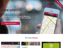 Tablet Screenshot of condomatix.com